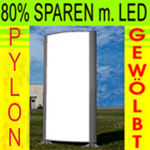 Pylon 2-seitig 3000x 1500 mm LED-Premium beleuchtet Leuchtpylon Bodenaufsteller - Bild 1 von 1