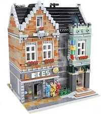 The Bike Shop Building Blocks Set | General Jim's Toys & Bricks | GJ-OTBS
