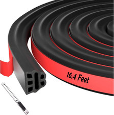 Car Door Rubber Seal Strip Automotive Weather Stripping Double Layer Auto Weathe