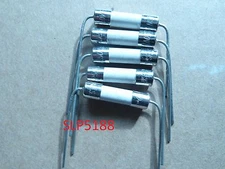 ( 5pcs ) 8 amp Ceramic Pigtail Slow blow fuse 120V To 250V 5mmx20mm
