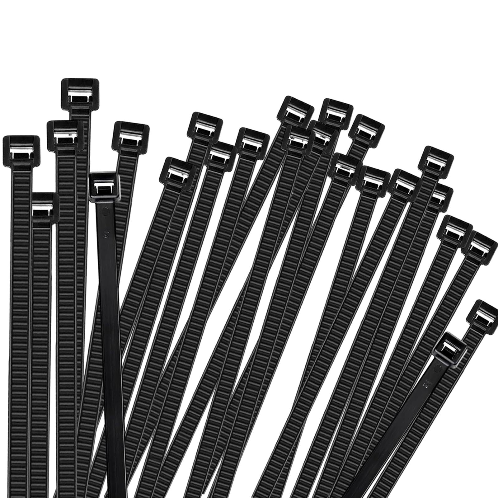 Zip Ties 8 inch Heavy Duty Zip Ties with 120 Pounds Tensile Strength, Black C...