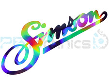 2x Pegatinas Tank Simson S51 S50 S70 S53 S83 Oilslick Holograma Rainbow 20 cm
