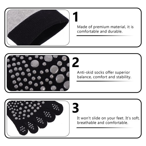 Nonslip Toe Socks Grip Socks Alignment Socks - Picture 7 of 12