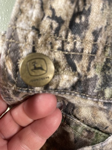 John Deere Bib Overalls Youth Size 6 Boy's Mossy Oak Camo - Picture 4 of 10