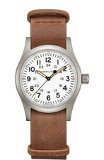 Hamilton Khaki Field Mechanical Black Dial Leather Band Men's Watch H69439511