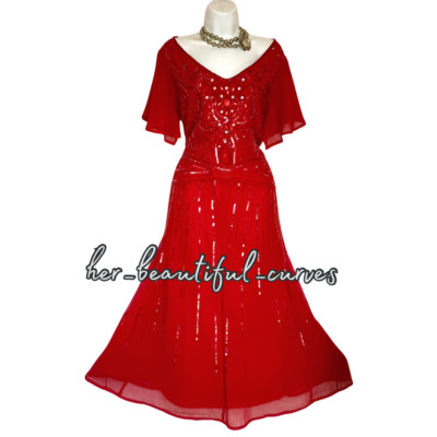 CHANGESBY TOGETHER ABENDKLEID PERLEN PAILLETTEN VERZIERT PARTY GRÖSSE 24