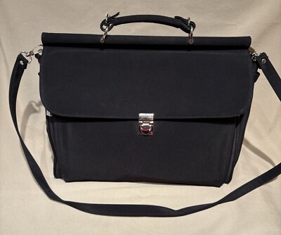 Nylon Tote Rivacase? Briefcase Laptop Bag Satchel Clasplock Shoulder Hand Bag