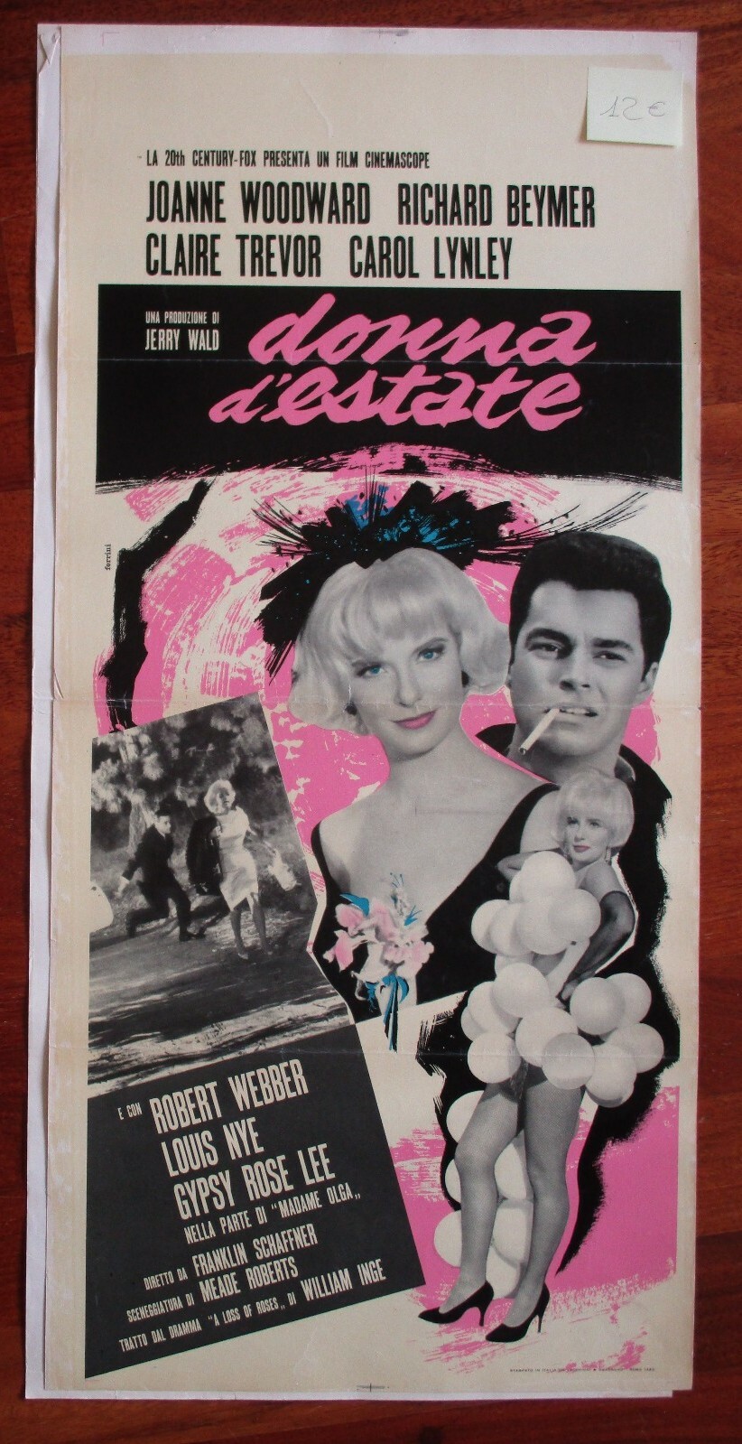 Locandina originale film Donna d'estate (1963) - Regia di Franklin J. Schaffner