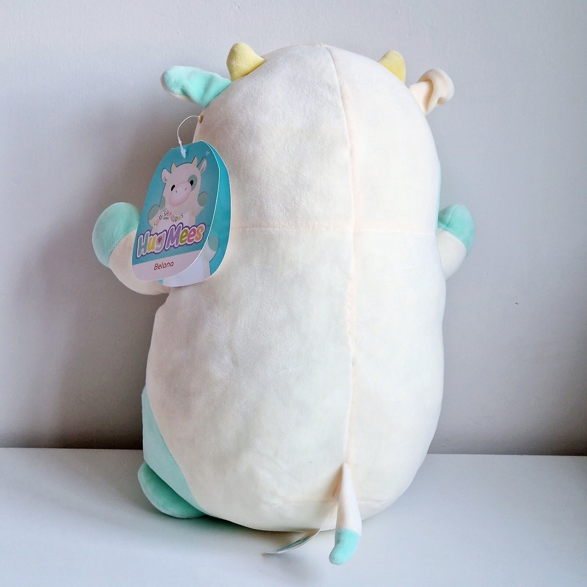 Squishmallows Official Easter Plush - 14 Inch Belana Cow Hug Mees Soft Toy