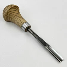 Wood Carving Gouge – Forged 52100 Steel Blade, Ash Palm Handle, For Relief Work