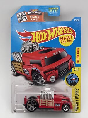 Hot Wheels New For 2016 HW City Works #173 Crate Racer DHP24 Red w/ 5SPs