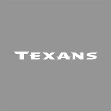 Houston Texans 2 NFL Team Logo 1 Color Vinyl Decal Sticker Car Window Wall