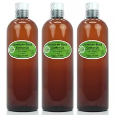 BLACK CASTOR OIL 100% PURE ALL NATURAL CARRIER OIL ORGANIC BY DR.ADORABLE 48 oz 