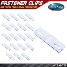 20Pcs 58mm Nylon White Windshield Moulding Fasteners Clip for Toyota Camry Lexus