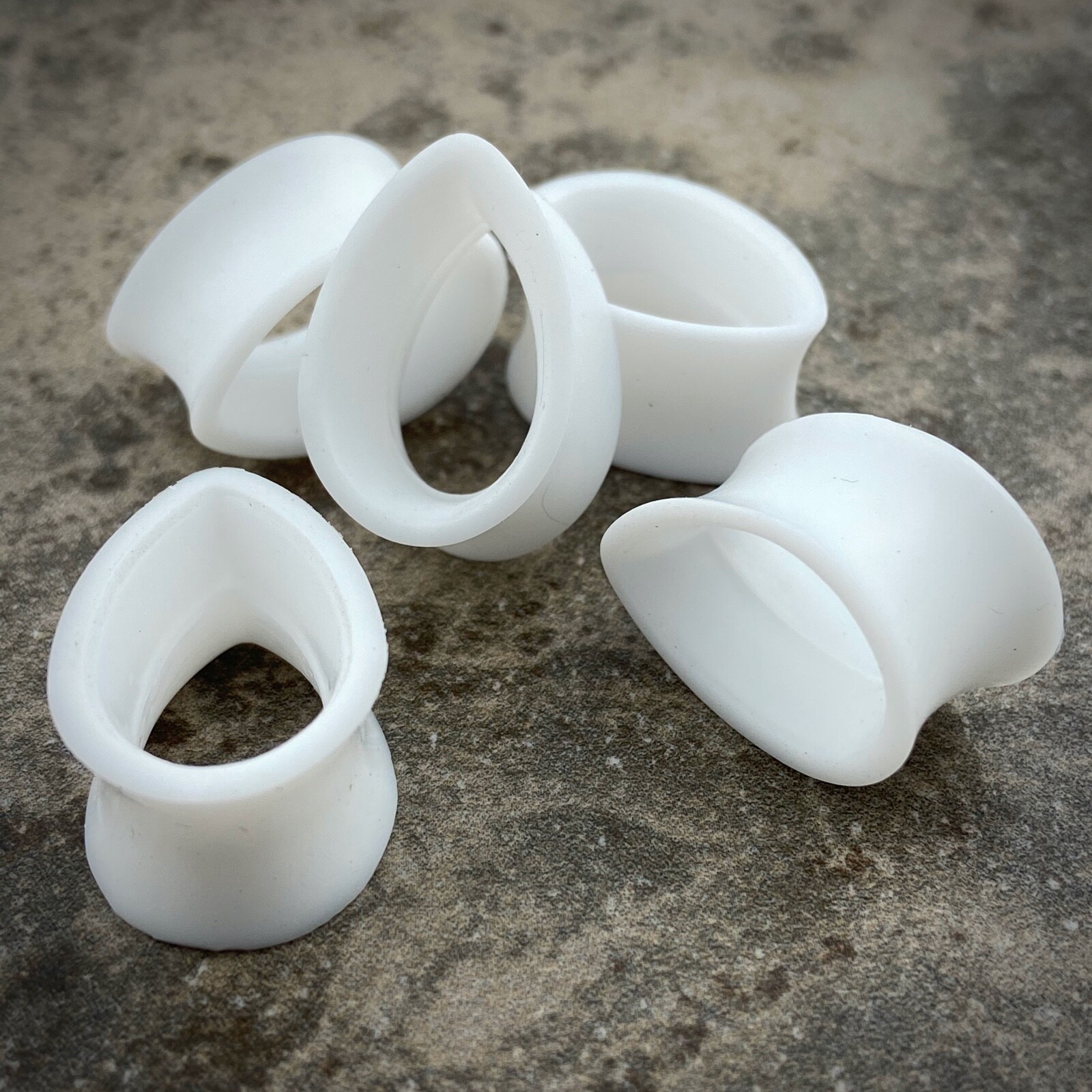 Mystic Metals Clear Silicone Teardrop Tunnels - Pair Of Gauges For Stretched Ears, Body Jewelry Plugs