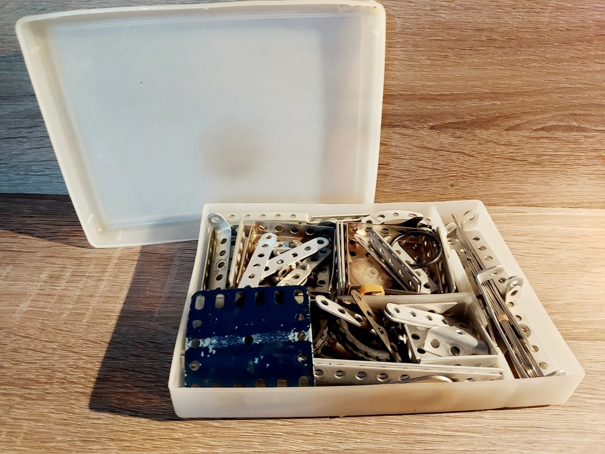 Coffret Ancien Constructor – Jeu De Constructions Métal – Vintage