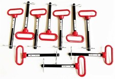 10 GOLIATH INDUSTRIAL RED HANDLE 5/8 X 7" TRACTOR HITCH PIN WAGON TRAILER RHP58L