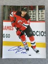 NEW JERSEY DEVILS- A.J. GREER AUTOGRAPH 8x10 PHOTO YOUNG HOCKEY STAR #2