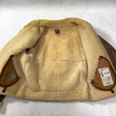 Vintage Avirex B-3 Sheepskin Leather Bomber Jacket Shearling Vintage Avirex B-3 Sheepskin Leather Bomber Jacket Shearling