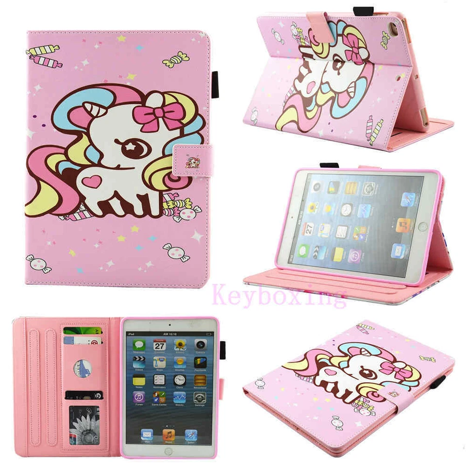 For iPad Air 3rd Mini 5 iPad 2 3 4 5th 6th Gen Magnetic Leather Case Smart Cover - Image 4 of 4