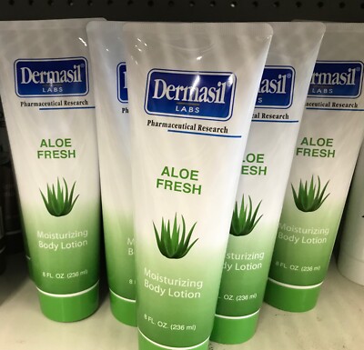 5 Pack Dermasil Labs Body Moisturizing Lotion, 8 fl oz, ALOE FRESH