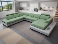 4PC Modern Euro style leather sectional sofa set S1006-4