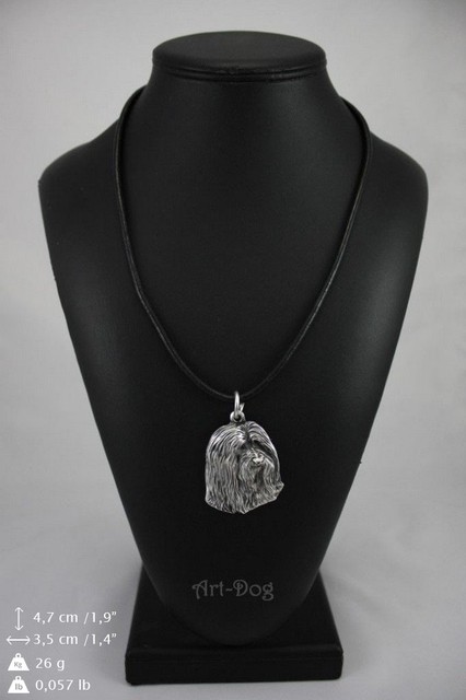Bearded Collie silver covered necklace high quality keychain Art Dog Bearded Collie silver covered necklace high quality keychain Art Dog