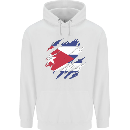 Torn Cuba Flag Cuban Day Football Childrens Kids Hoodie - Picture 83 of 88