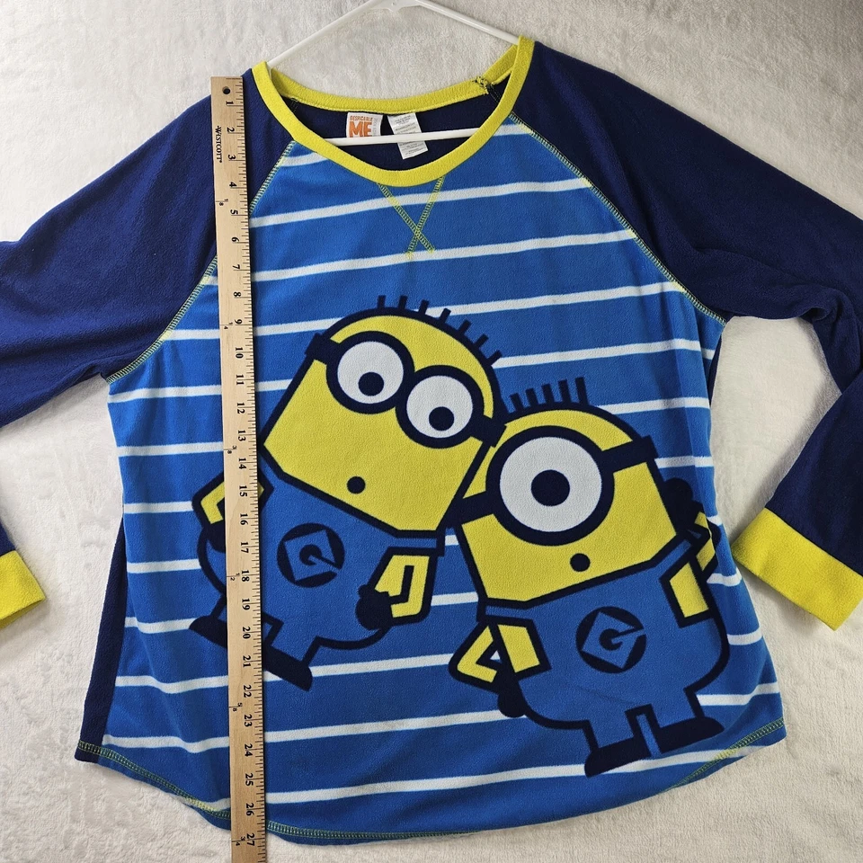 Blusa Top Mujer Despicable Me 3XL XXXL Minion Hecha Polar Manga Larga Multicolor Foto 3 de 4