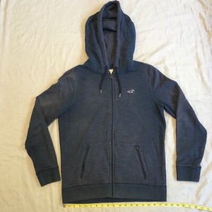 Hollister Masculina Azul Escuro Total zipup com capuz moletom com capuz Tamanho Pequeno | eBay