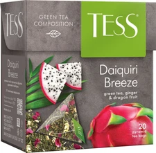 TESS DAIQUIRI BREEZE GREEN TEA GINGER DRAGON FRUIT 20 Pyramids RF NO GMO RUSSIA