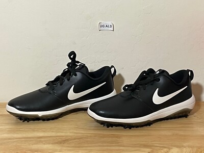 Nike Roshe G Tour Black/White Swoosh Golf Shoes Size Men's 9.5 W
