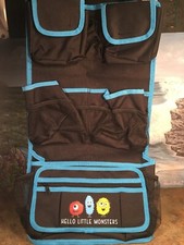 Hello Little Monsters Backseat Car Organizer Kids Toy Car Storage Excellent Cond