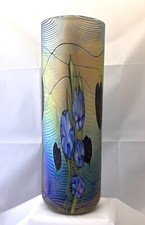 Okra Glass 2002 LE Large Oval Vase Heaven Scents 