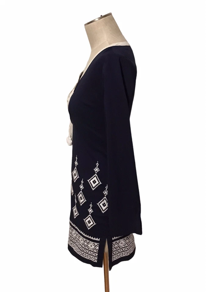 Vestido Athleta Cubrir Desierto Diamante Túnica Kimssa Azul Marino Bordado Para Mujer’s XXS Foto 2 de 4