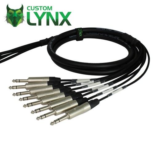 Neutrik Jack Loom Cable. 2/4/8/12/16+ Way Balanced TRS Stereo 1/4" 6.35mm Snake - Picture 2 of 6