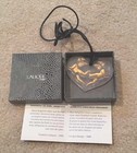 LALIQUE Elton John 1996 Gold Enamel Angel Heart Pendant Necklace Adjustable Cord — photo 2