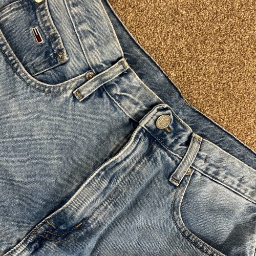 Tommy Hilfiger Shorts Womens Size 30 Blue Denim Daisy dukes Y2K Vintage Summer - Picture 9 of 12