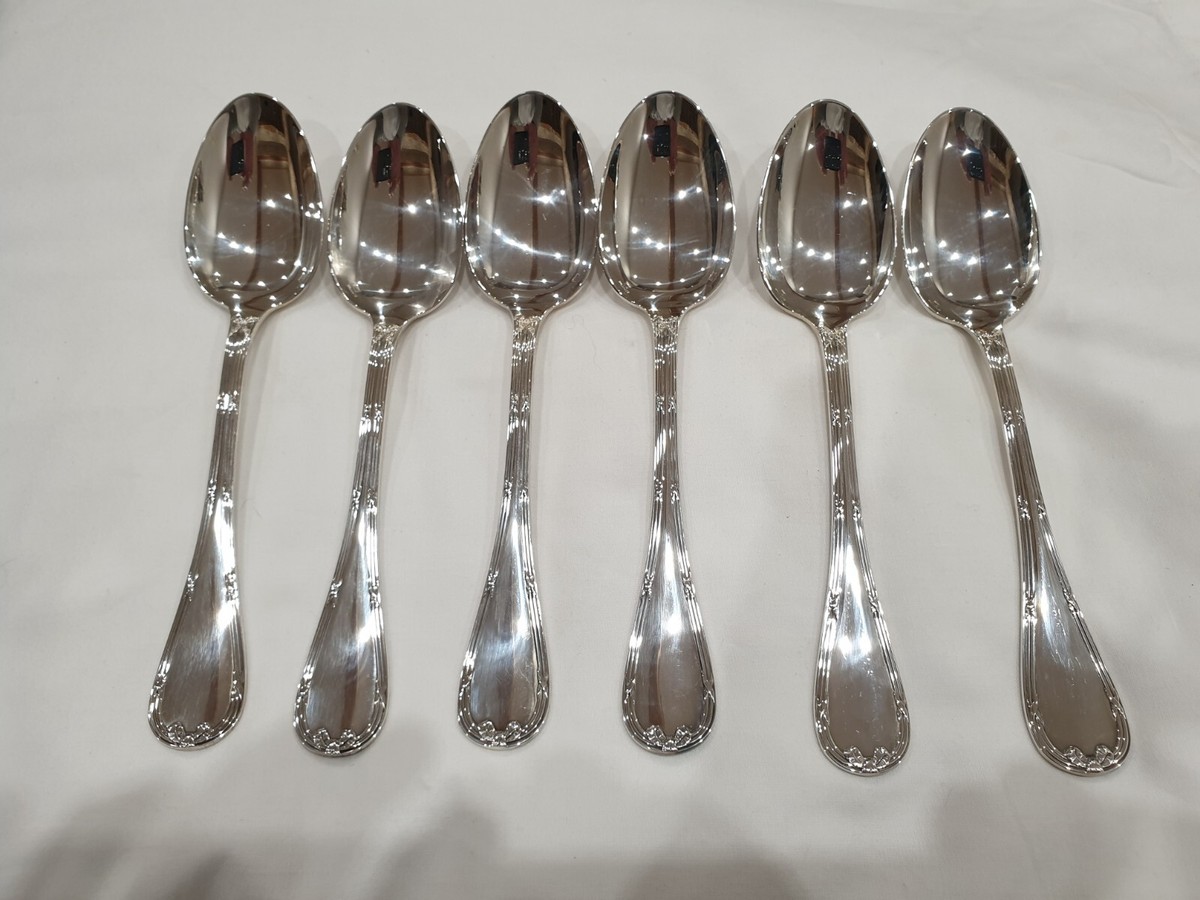Service a poisson metal argente saint medard model ruban croisé | Métal