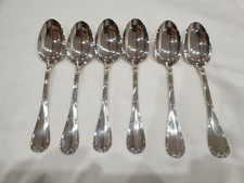 CHRISTOFLE 6 cuillères de table modèle rubans croisé ref 922.5