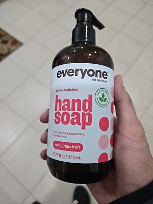 Everyone Products - Hand Soap W/ Chamomile & Aloe - Ruby Grapefruit  12.75 Oz
