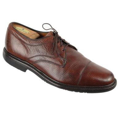 Allen Edmonds Becker Pebbled Leather Cap Toe Oxfords 8.5 D Cognac Brown Allen Edmonds Becker Oxford Dress Shoe Men main image 4