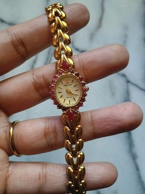 Vintage Jules Jurgensen Watch Genuine Rubies  Gemstones Luxury 20 Rubies RARE