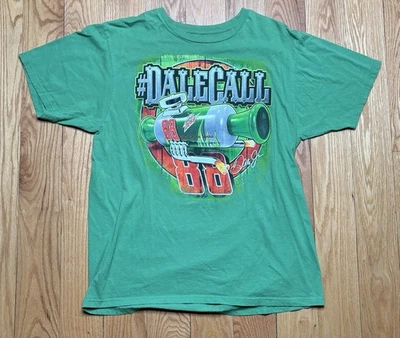 Chase Authentics Dale Earnhardt Jr #88 Diet Mtn Dew Car NASCAR Green XL Shirt - Image 1 of 4