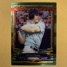 1994 Topps Finest Baseball David Hulse card #148 Texas Rangers