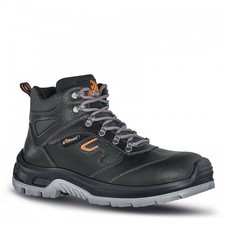 UPower Premiere Safety Boots Black Water Repellent Leather Composite Sizes 5-12