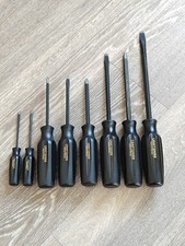 Sears Craftsman Industrial Tools Usa 8pc Screwdriver Set Black Gold Vintage Wf