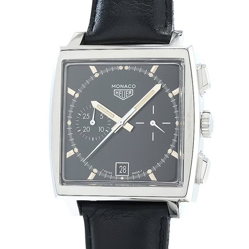 Tag Heuer Monaco CS2110 38 mm Black Dial