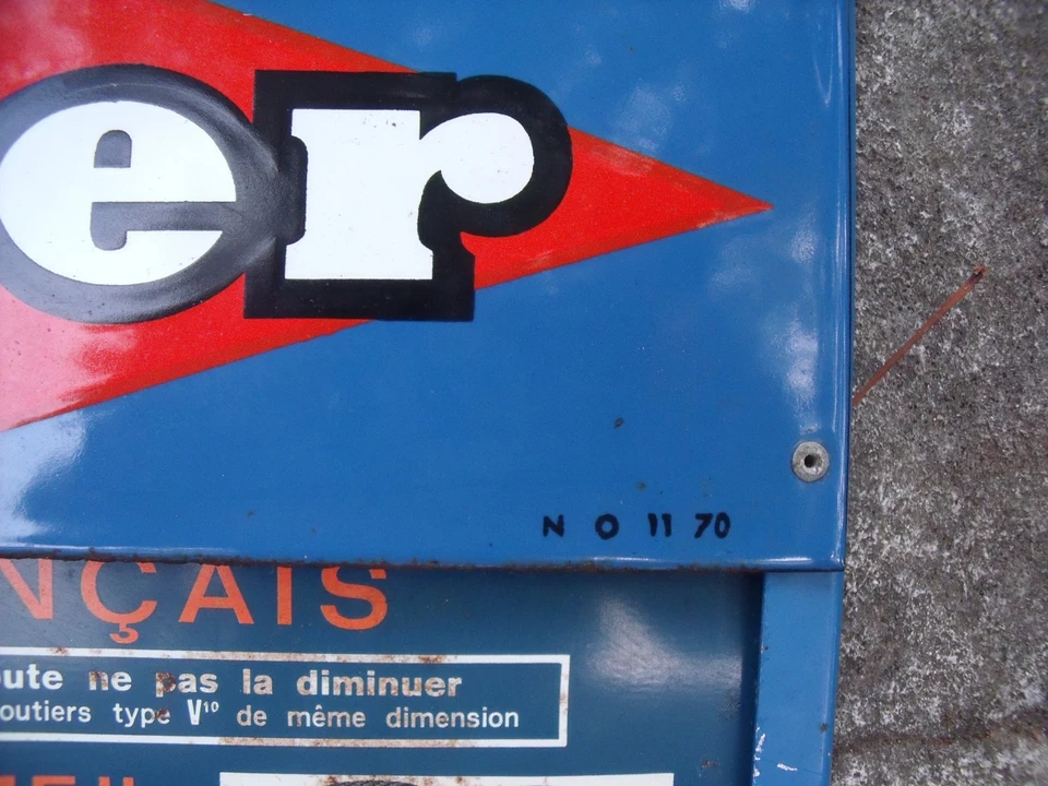 plaque garage atelier KLEBER ALPINE CG FACEL MATRA PANHARD SOVAM SIMCA BERLIET - Photo 2/4