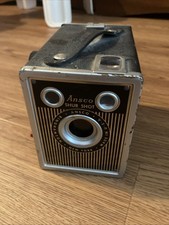 Vintage 1940's Ansco Shur Shot 6x9 Box Camera - Takes 120 Film WORKS